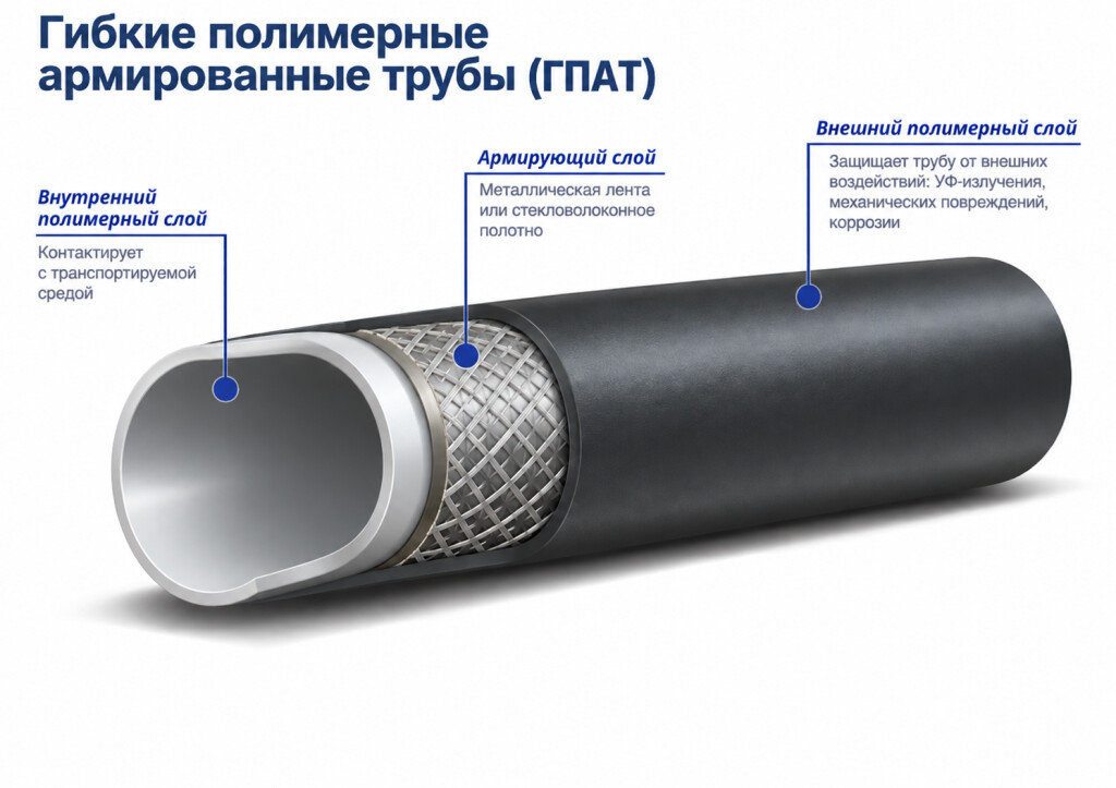 Цифровая радиография гибких полимерных армированных труб фото 1
