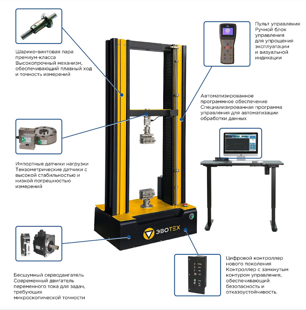 Электромеханическая испытательная машина ЭВО-М600 фото 1