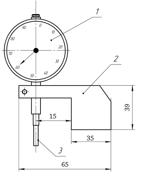 Приспособление для измерений смещений кромок и глубины подрезов RFT ПИГП фото 1