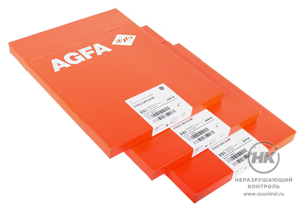 Рентгеновская плёнка Agfa D4 в упаковке NIF 30×40 см