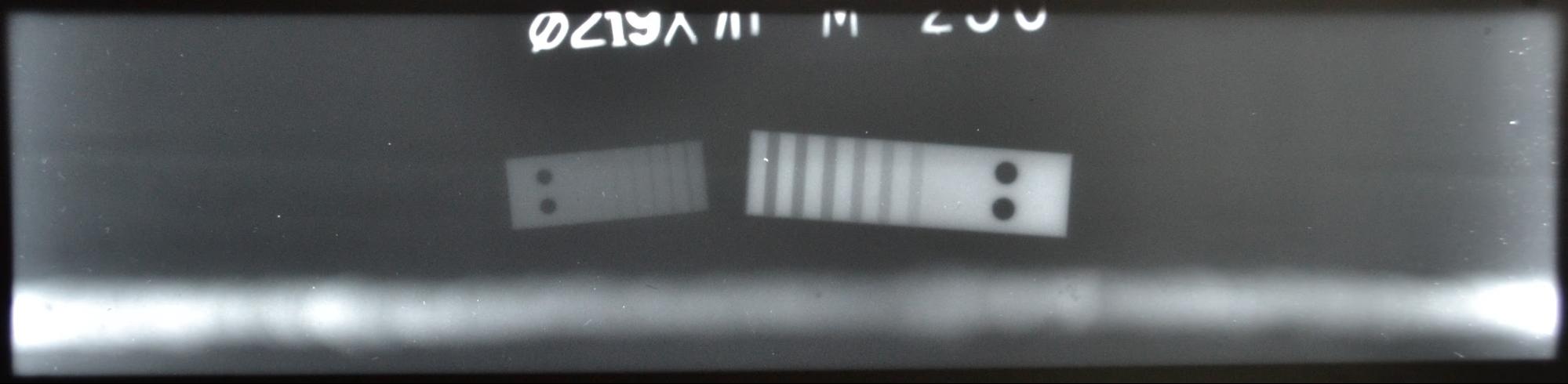 Рентгеновский снимок сварного шва