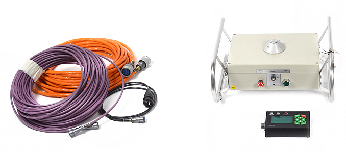 Блок питания и управления, пульт ДУ и кабели в комплектации РПД-250 С